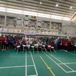 Pembukaan Ekshibisi Floorball PON XXI Aceh-Sumut 2024 di GOR Binjai